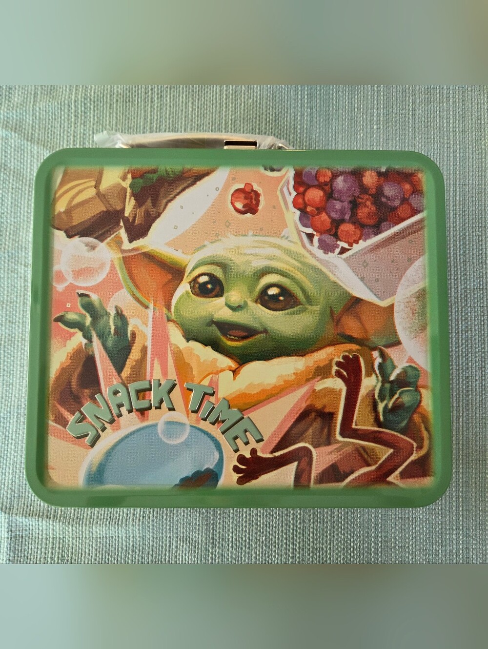 NEW Bath& Body Works Star Wars Mandalorian Grogu Snack Time Tin Lunch Box